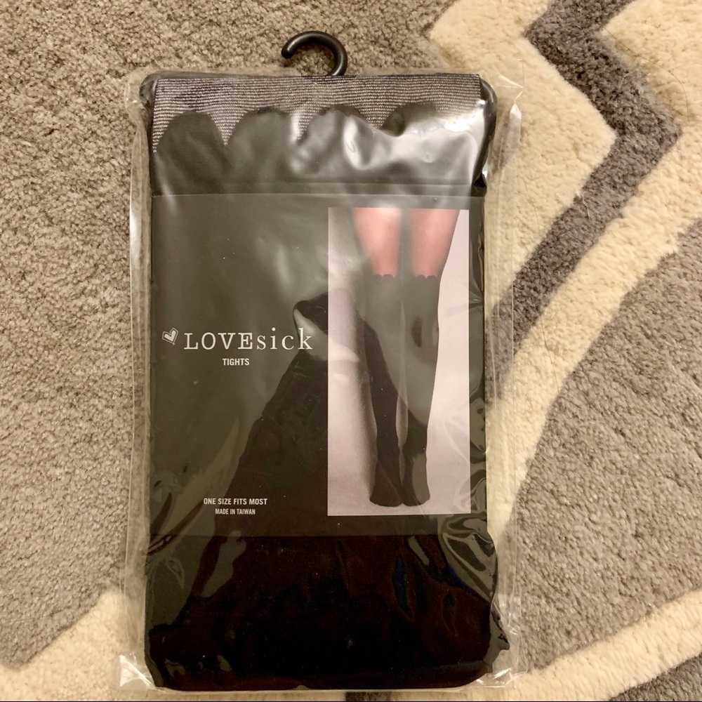 LOVESICK- faux thigh high tights